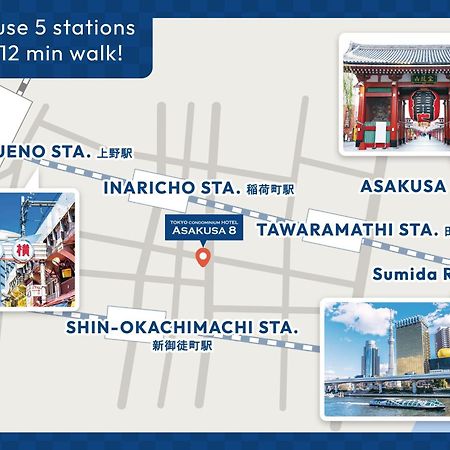 Asakusa Eight -Tokyo Condominium Hotel- Екстериор снимка